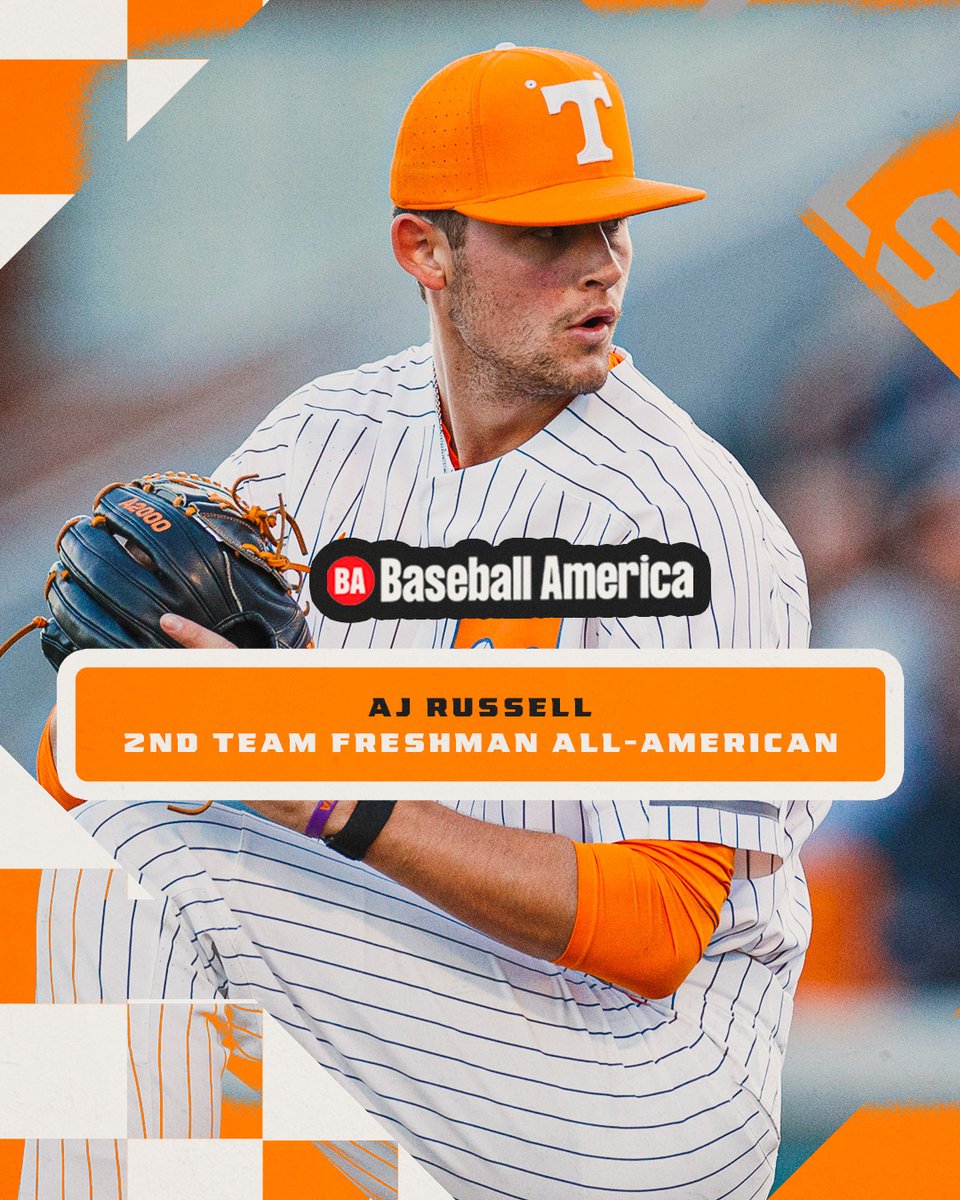 Vol_Baseball's tweet photo. More Freshman All-America honors rolling in for AJ Russell!

#GBO // #OTH https://t.co/W4yIhM7pYr