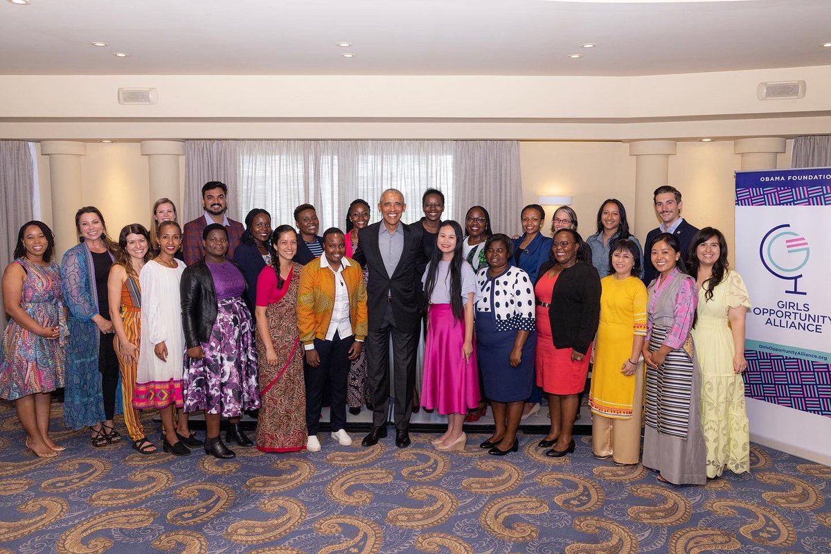 While I was in Athens, I spent time with a remarkable group of leaders from the @GirlsAlliance who are working to educate and empower girls in their communities. I was inspired to know that folks like them are out there leading the way—keep up the good work!