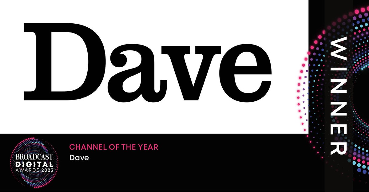 BroadcastDigi's tweet photo. The final award of the night is for Channel of the Year, and the winner is – @davechannel #BDA2023 https://t.co/SbFrHHvysU