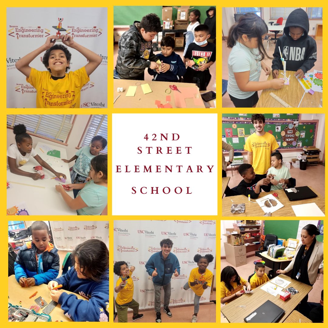 USCViterbiSTEM's tweet photo. Thank you to our launch schools for Engineering Transformer!
#42ndstreetelementaryschool #alexandersciencecenter #engineeringlife #engineeringstudent https://t.co/v5uLiwO0AC