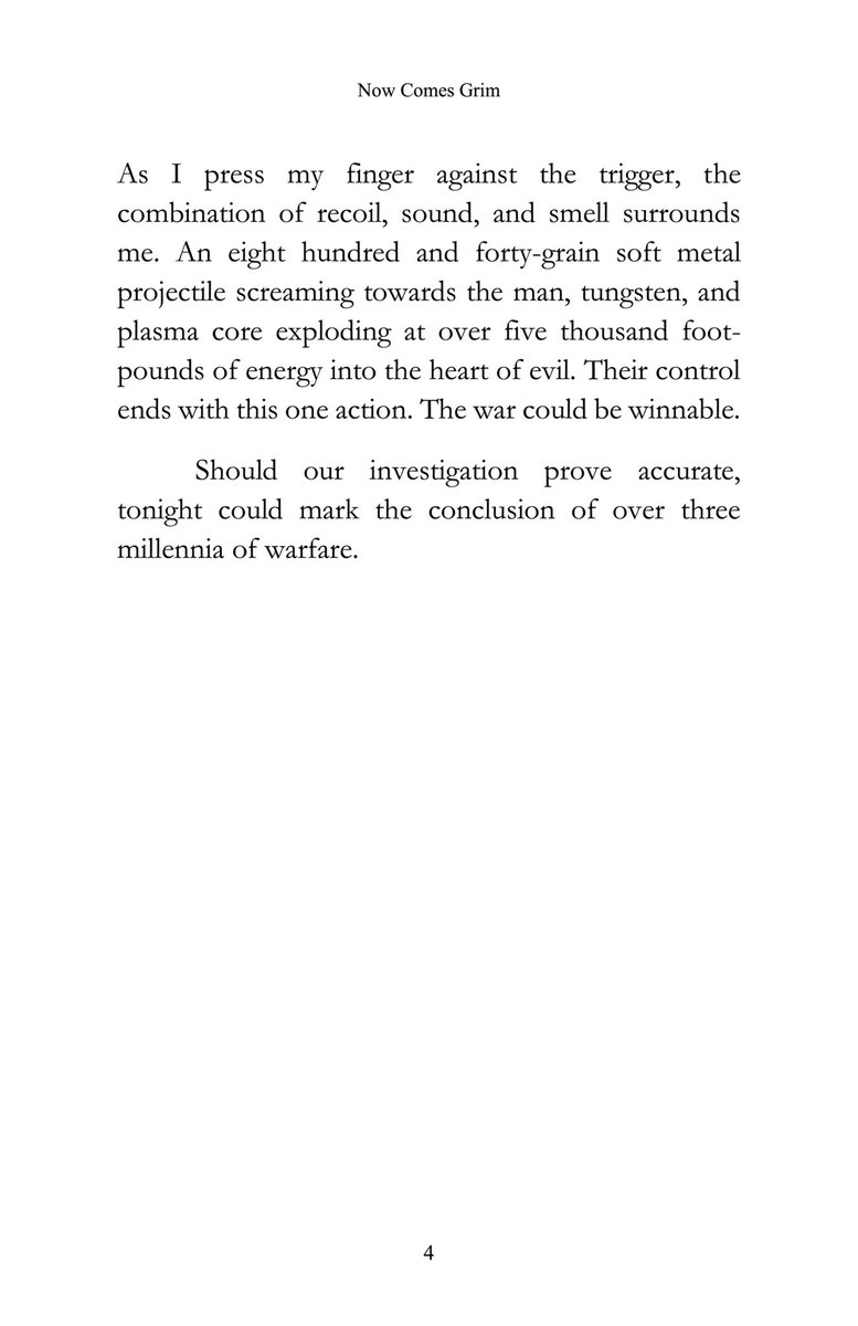 <a href="/Ola_Lecoln_/">Akeem Olalekan Olorunnisola</a> Futuristic Sci-Fi action-thriller. A dark tale of a boy enlisted into a secret branch of the military that develops his physical and telepathic prowess for an ever-present war against galactic terrorism. His name is Grim, and he is both hunted and hunter.