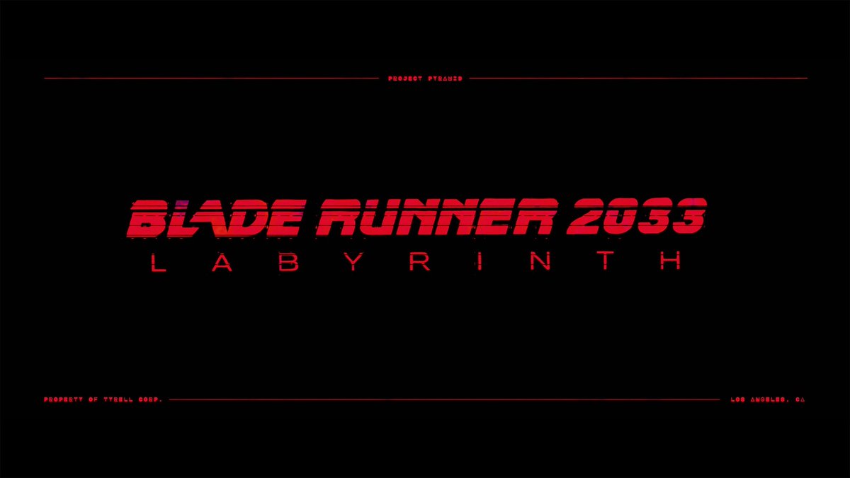 Blade Runner 2033 Labyrinth Announced