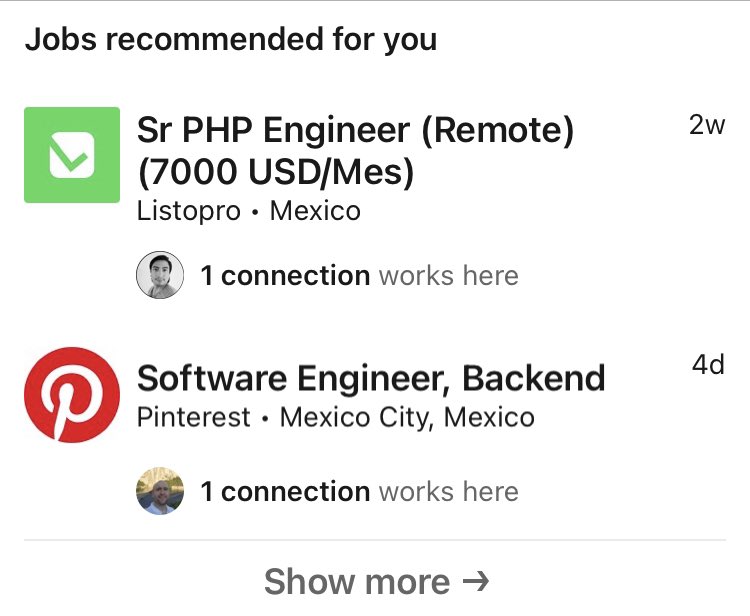 Aunque suenan tentadores esos 7K USD, me da ceeeero confianza esa oferta de Listopro. 

Pero debo agradecer que pongan de entrada el rango salarial