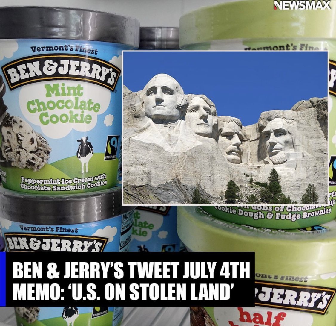AMMOCOLLECTOR3's tweet photo. #BoycottBenAndJerrys 🖕🏽🖕🏽🖕🏽🖕🏽🖕🏽🖕🏽🖕🏽🖕🏽🖕🏽🖕🏽🖕🏽🖕🏽🖕🏽@benandjerrys #GOWOKEGOBROKE
#TRAITORS 
#COMMIES 
ALL THE LAND IN THE WORLD WAS DOMINATED AND STOLEN  AT ONE POINT, LETS MAKE THIS COMPANY BROKE!! 
SHOW THEM THE POWER #WETHEPEOPLE HAVE!!!
 #BREAKTHEM #GETABODYBAG 
#PARTYLIKE1776 https://t.co/G4rNfh1t54