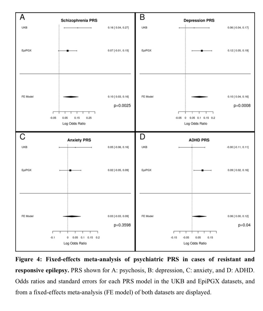 Polygenic risk score analysis reveals shared genetic burden between epilepsy and psychiatric comorbidities medrxiv.org/content/10.110…