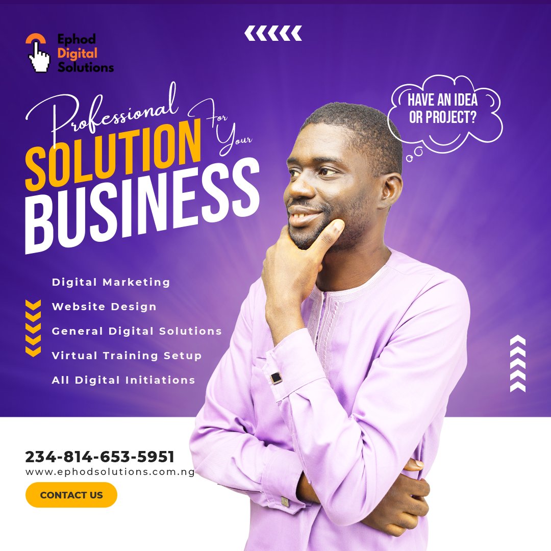 EphodDigitalsS's tweet photo. 🚀 Have a Business Idea or A Business Project? 🚀

Looking to take your business to new heights with digital innovation? 📈 Let Ephod Digital Solutions be your partner in success! 💼 https://t.co/zwfmLDoEYx