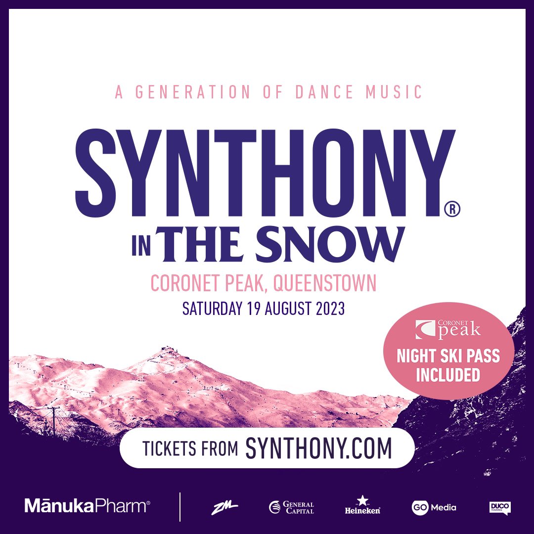 synthonyshow's tweet photo. t’s GO time, don’t miss out 🕺💃🎷

It’s time to pull out your ski jackets, boots and bindings and check your mailbox now for your SYNTHONY exclusive pre-sale access to secure your tickets to SYNTHONY in THE SNOW!

#SYNTHONY #WinterWonderland #WinterParty #SnowParty #Queenstown https://t.co/QAxWhZMtYh