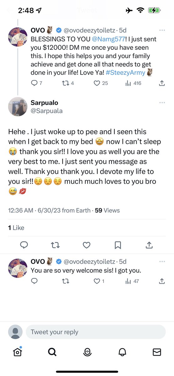 scamminghandles's tweet photo. As he did last time, @ovodeezytoiletz tagged the winner and congratulated them, but he wasn’t smart enough to remove the post from the last time this account “won” his fake giveaway. That post proves that @Sarpuala and @Namg577, the last “winner,” are the exact same account. https://t.co/0AqGP9hQyj