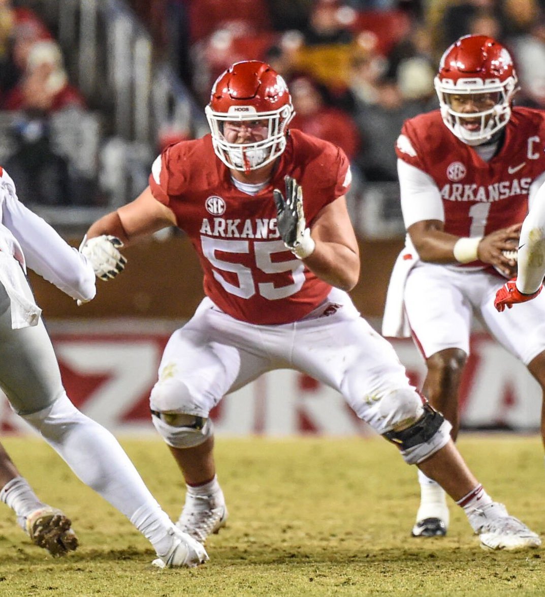 Jim Nagy (@jimnagy_sooners) on Twitter photo Arkansas only returns two starters up front—Brady Latham & Beaux Limmer—but that pair has impressive 65 combined starts and gives <a href="/RazorbackFB/">Arkansas Razorback Football</a> two legit draftable OL prospects.
#62 Latham’s efficiency & effectiveness grew on us over course of tape study and he’s among top-graded Arkansas only returns two starters up front—Brady Latham & Beaux Limmer—but that pair has impressive 65 combined starts and gives <a href="/RazorbackFB/">Arkansas Razorback Football</a> two legit draftable OL prospects.
#62 Latham’s efficiency & effectiveness grew on us over course of tape study and he’s among top-graded