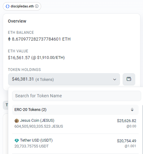 jesustokens's tweet photo. Funding secured for the 3rd major CEX 🙏 

Thank you @BodyByRaaj and everyone who donated.
$JESUS IS THE NAME ABOVE EVERY OTHER NAME https://t.co/u1cWZziqOb