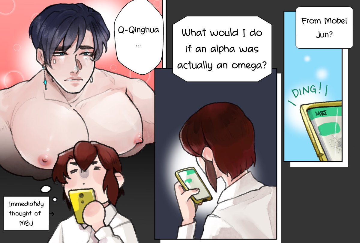 noizuit's tweet photo. Omega Bei
Part 14 (dang this is long)

Hey, if you think your friend is an alpha why did you imagine him like that, bro.

#moshang #svsss https://t.co/FCdYRjsUIw