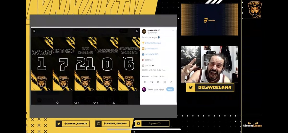 1️⃣0️⃣➖0️⃣

✅ What. A. Streak.

🎙️ <a href="/delaydelama/">Delay Delama</a> 

GG, as always, to our rivals <a href="/odbesports/">OldDirtyBaskets eSports</a> 🤝🏻

Any words, @Bounce2KLeague ? 🙌🏻

#WeAreLynx 🦊