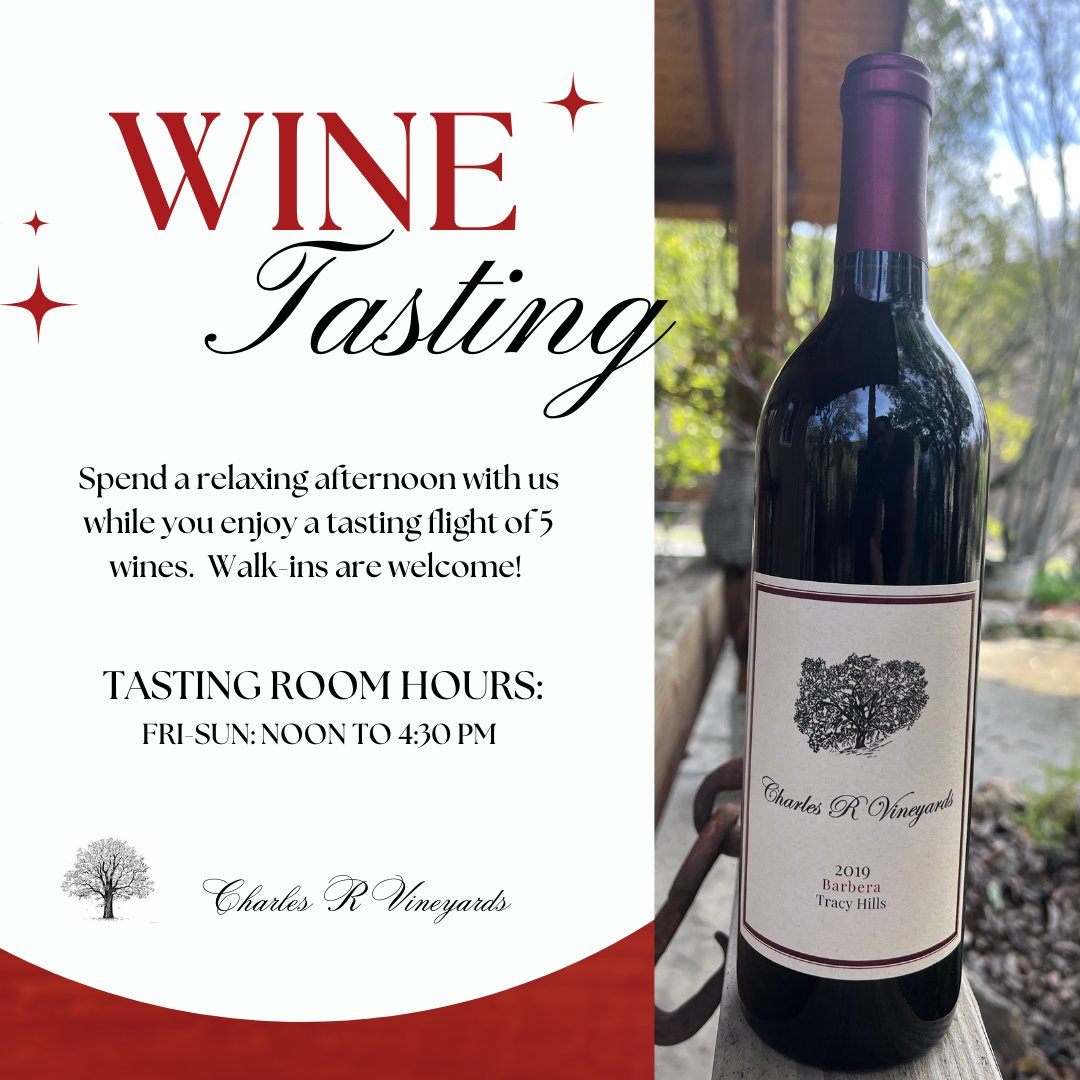 CharlesRWinery's tweet photo. #winetasting #livermore #livermorevalleywine #livermoredowntown #wine #livermorewine https://t.co/9hyOLjUj3Q