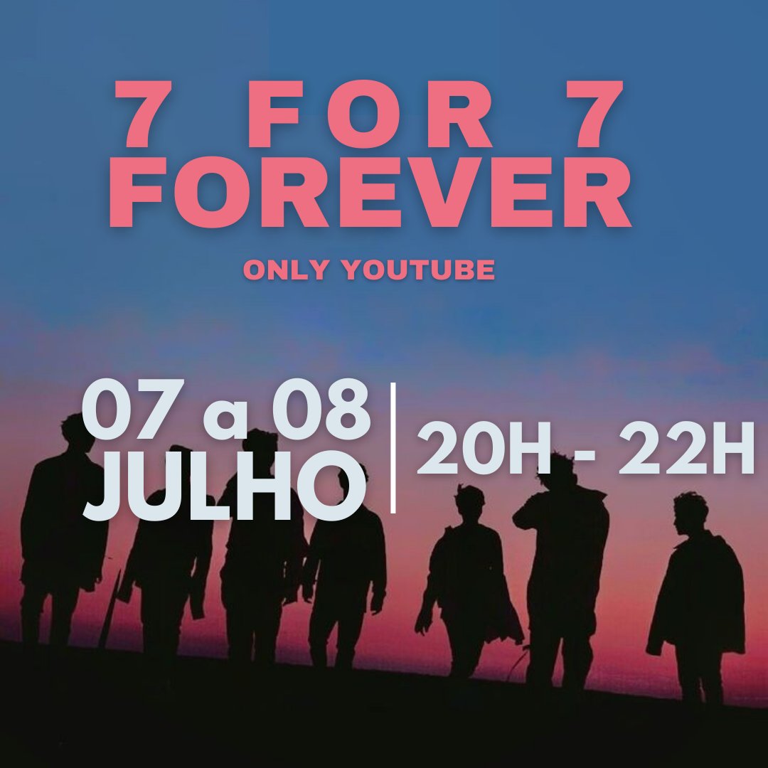 playgroundigot7's tweet photo. ▶️ | 7 FOR 7!

Dia 07 a 08 de Julho irá acontecer uma stream party no YouTube para aumentarmos um poucos as views em You Are e NANANA.

Dêem rt e fav para chegar em mais ahgases. Comente "💚" para marcar presença e ativem nossas notificações

#GOT7 #갓세븐 @GOT7 https://t.co/RvYRV0pNKR