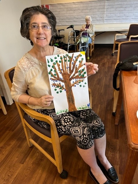 Concordia Village of Tampa residents created some masterpieces, heavily featuring some beautifully painted trees and patriotic paper trinkets! To learn more about this creative community, visit ConcordiaTampa.org. #Concordia #TampaFL #Crafts