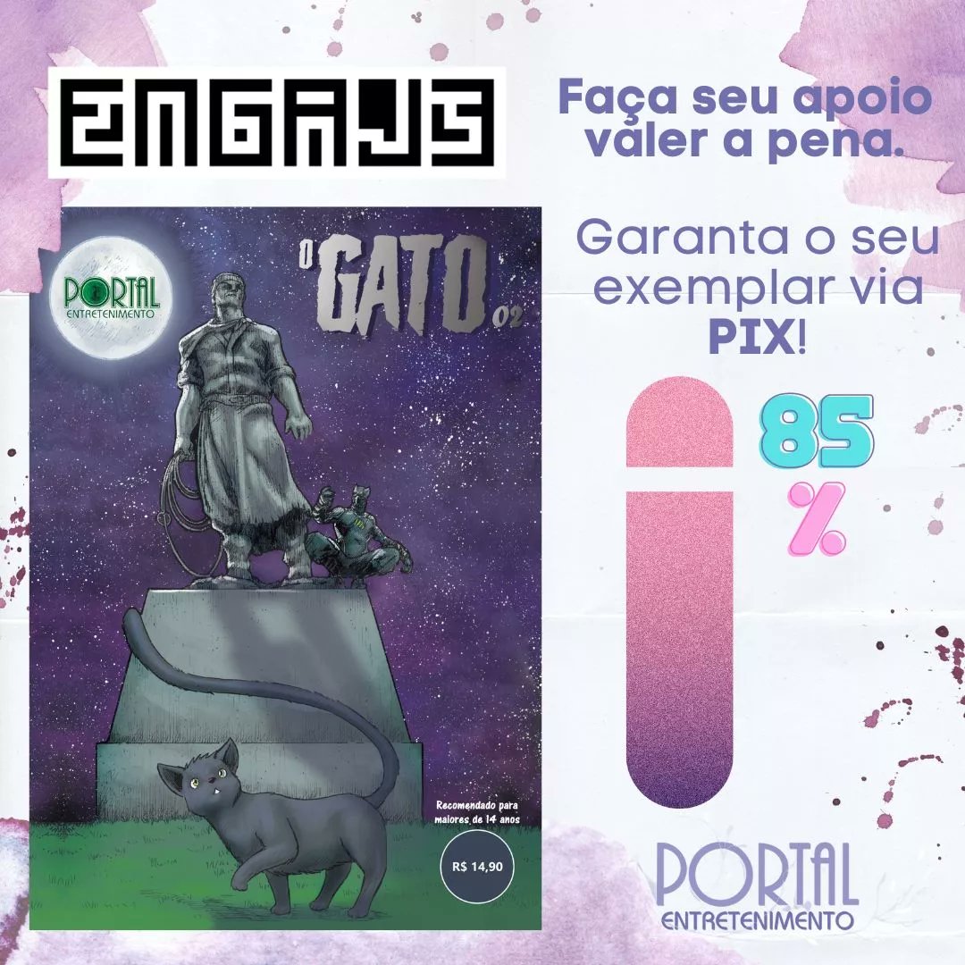 portalhqs's tweet photo. 🐾 Avançando no passo a passo 🙏🏻
📈Venha você pro #Engaje e ajude as obras #OGato 02 e #Cyberpunks 03 a sair para o papel📚
#gato #Entretenimento #hq #hqs #novidades #quadrinhos #apoie #PortalEntretenimento #projeto https://t.co/D2HjmWKh2b