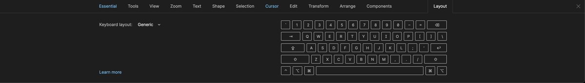 TutorialTim's tweet photo. Didn't realize you could change your keyboard layout via the Figma Shortcuts Keys menu on the desktop app now, awesome! #figma #shortcutkeysftw https://t.co/A9hGNiKDgc