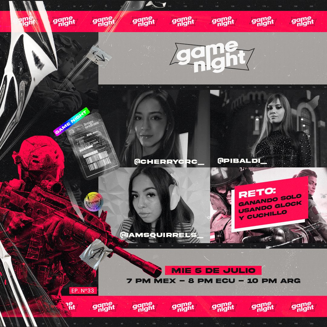 InFinitye_sport's tweet photo. ¡ES MOMENTO DE #GameNight! 🚀⁠
⁠
@cherrycrc_, @Aldiwiebe y @iamSquirrels se propusieron un nuevo reto para #VALORANT 🔫⁠
⁠
📅 HOY. Miércoles 5/7
⏰ 7 PM 🇲🇽 8 PM 🇪🇨 10 PM 🇦🇷⁠
📹️ https://t.co/9XMatS0j6p | https://t.co/Vnsl7hFfbC⁠
⁠
#goINF #라틴파워 ♾️ #LLA 🏆️ https://t.co/4efcGFJqFm