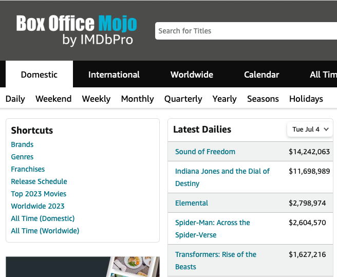 JackPosobiec's tweet image. BREAKING: SOUND OF FREEDOM IS NOW THE #1 MOVIE IN AMERICA

WE BEAT DISNEY