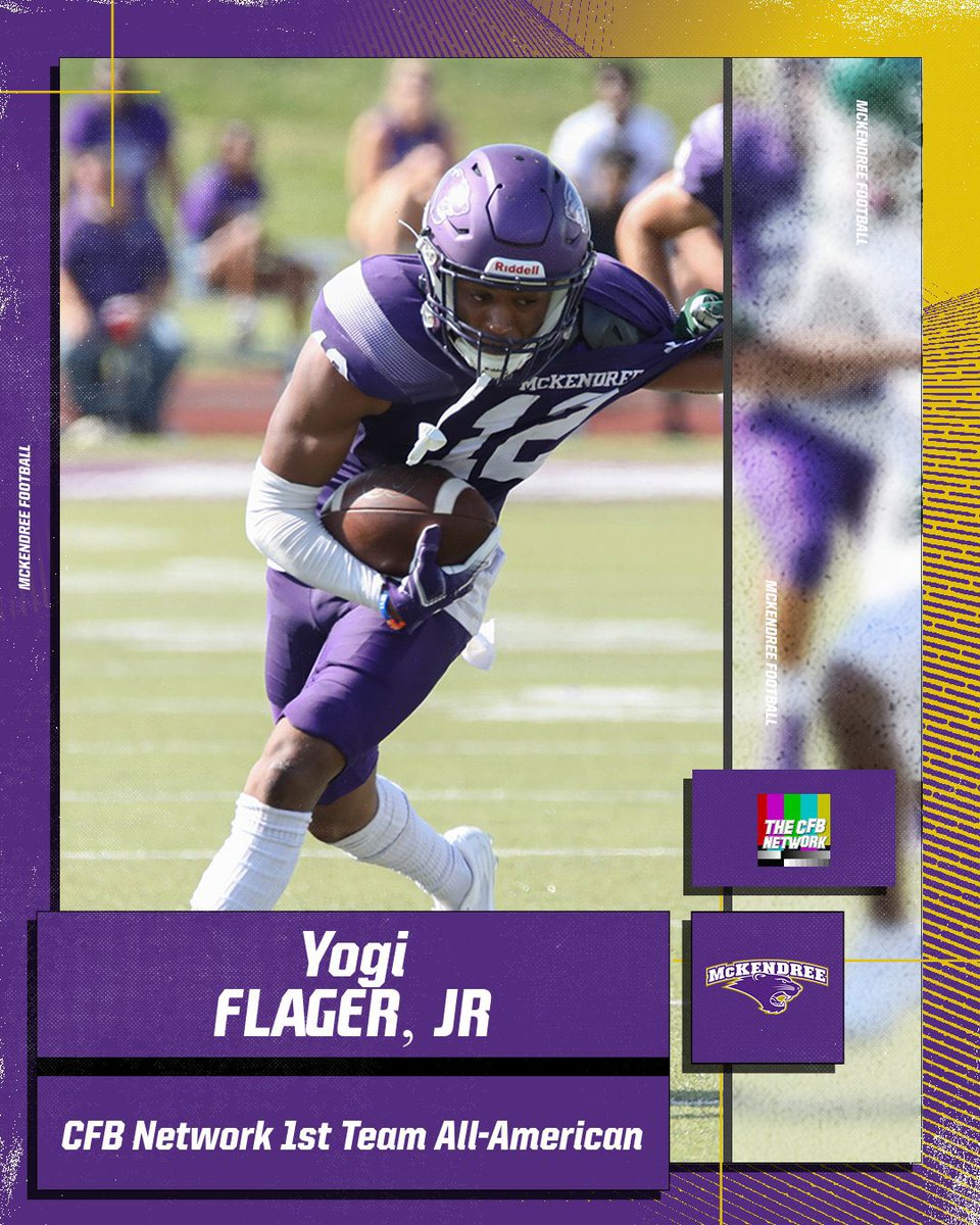 McKBearcats's tweet photo. 🥇🐾🏈| @thecfbnetwork has named Yogi Flager, Jr a 1st team Preseason All-American! 

#BearcatsUnleashed https://t.co/nhB3qXDLXG