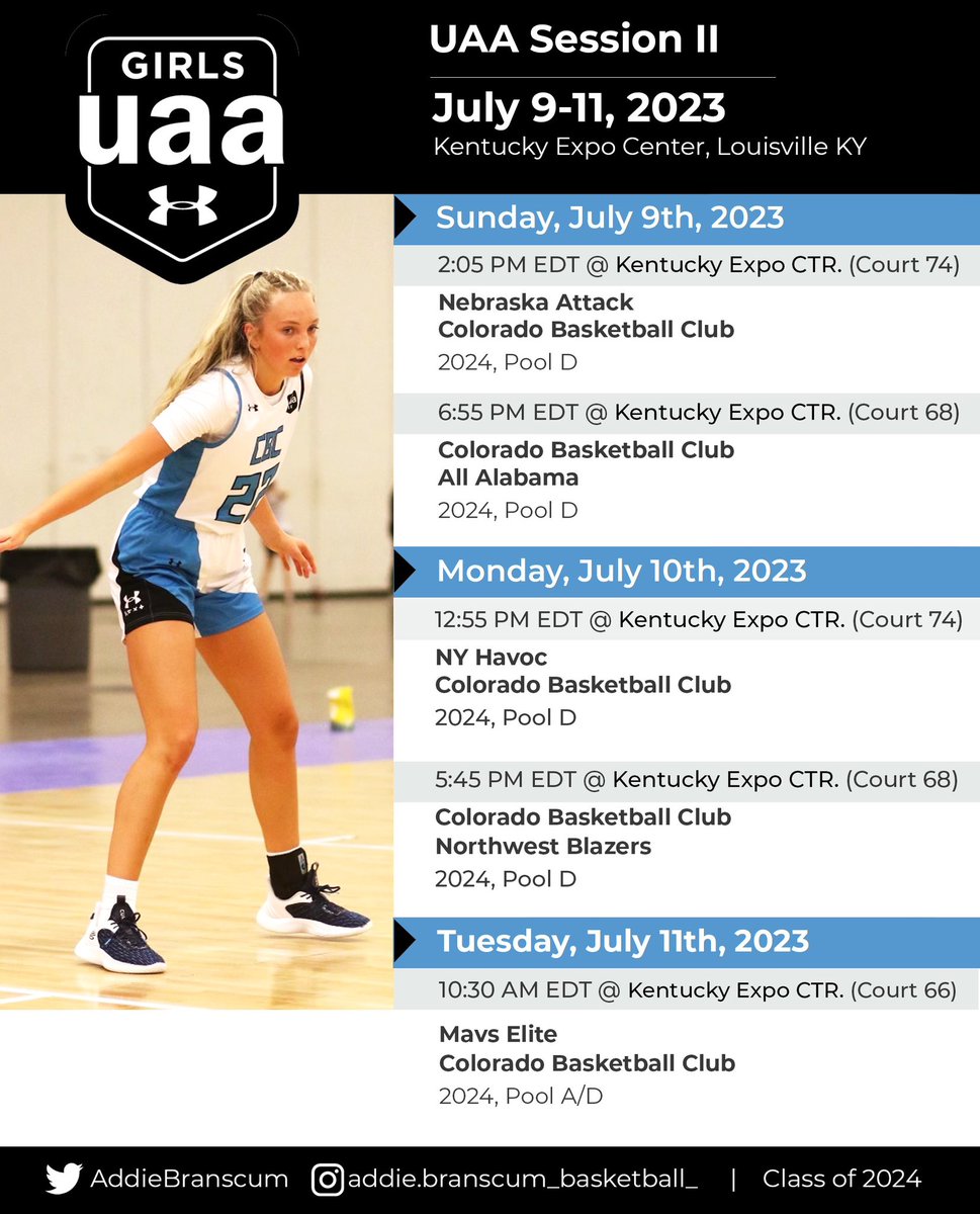 Excited to ball out with my team at <a href="/TFNsRun4Roses/">TFN's Run 4 Roses</a> and GUAA Session II. Louisville, KY, here we come! <a href="/CBC_COBBClb/">CBC-Colorado Basketball Club</a>