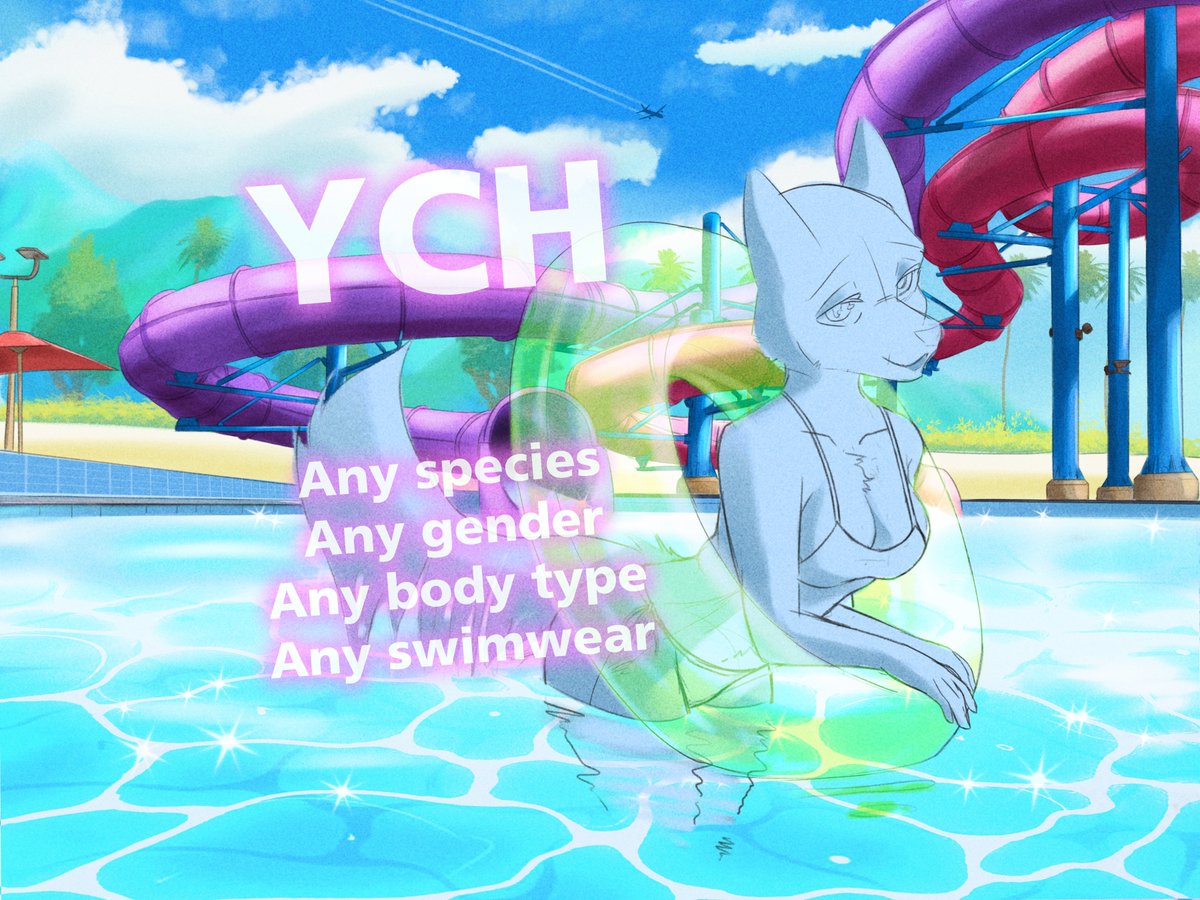 CosmicFSart's tweet photo. Another #YCH for the summer time

any species 
any gender 
any body type 
any swimwear

#furryart #summer https://t.co/Z4tz2deN2y