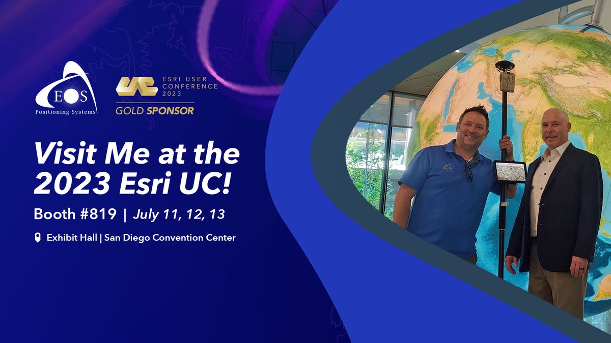 MikeGeorge313's tweet photo. Looking forward to the #EsriUC2023 in just a few days! Stop by booth 819 to see the latest in high-accuracy #gnss technology.  #gis #assetmanagement https://t.co/tKM9iGuF8o