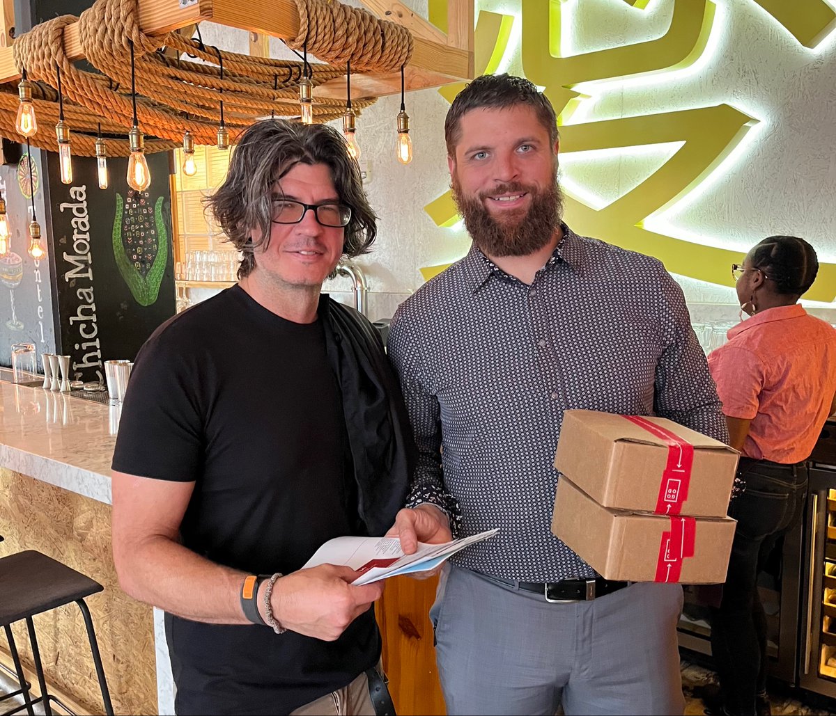 Two years after we became the first company in the world to sell cultivated meat, it's launch night in America. (chicken delivery pic below)