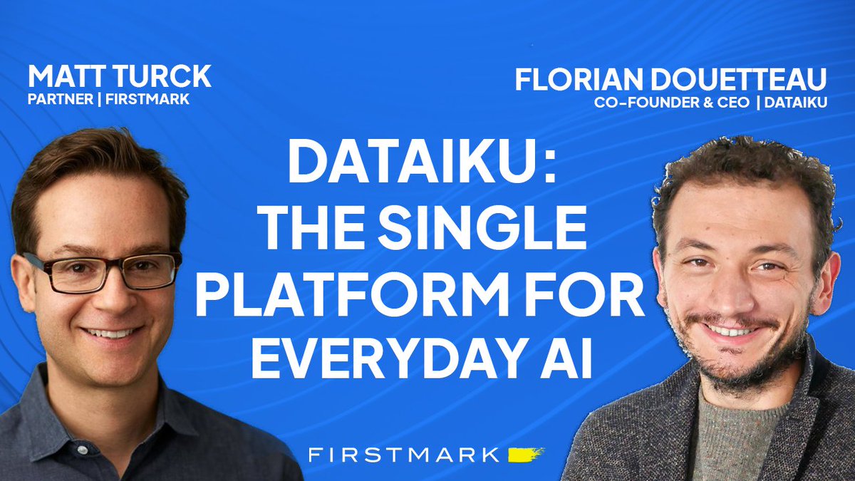 [New on the pod] <a href="/fdouetteau/">Florian Douetteau</a>, CEO of <a href="/dataiku/">Dataiku</a> is one of the most thoughtful founders in the AI space

* Dataiku's centralized approach to enterprise AI

* Emerging use cases for Generative AI in the enterprise

* Some leadership lessons learned along the way

LINKS in next tweet