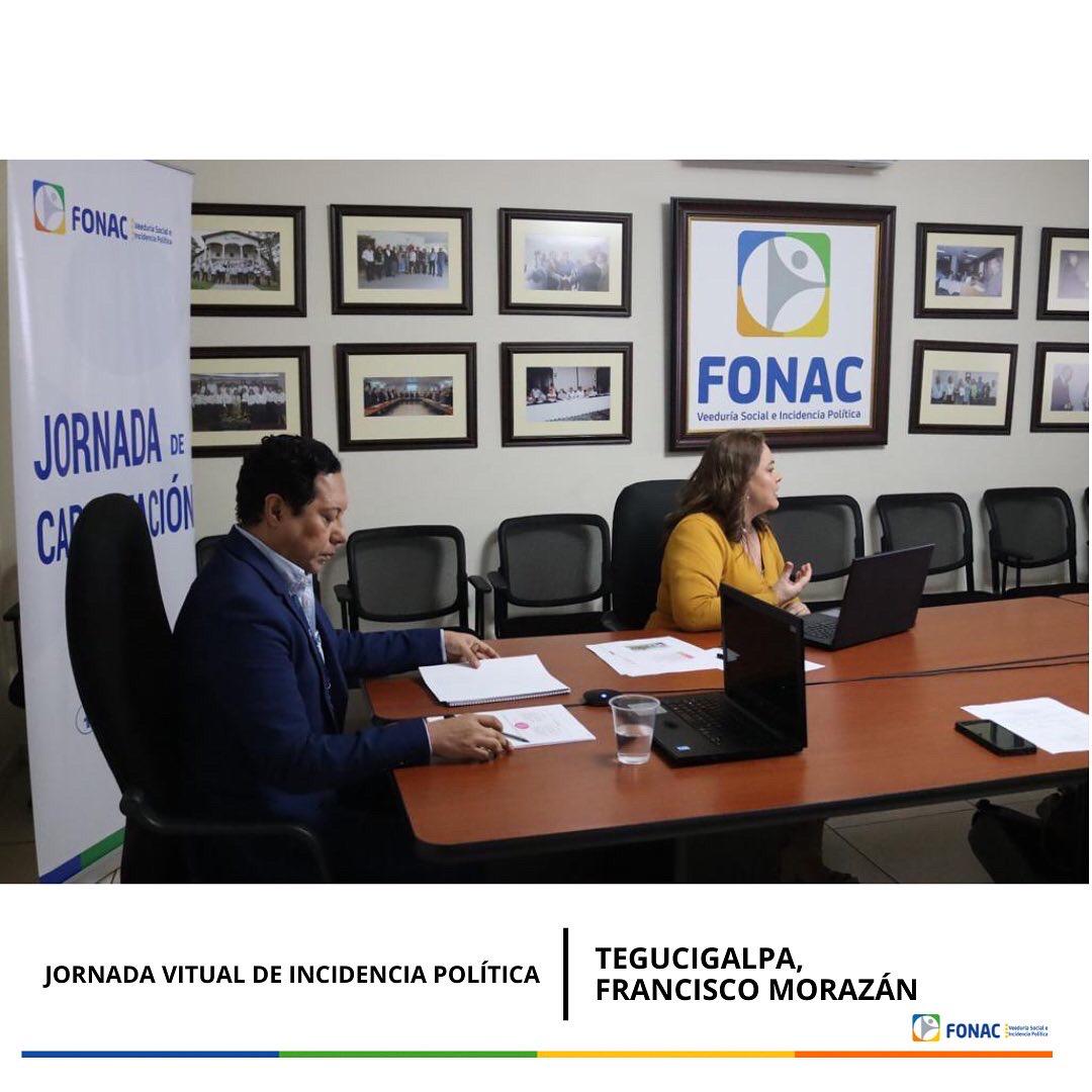 fonac_hn's tweet photo. LA UNIDAD DE INCIDENCIA POLÍTICA DEL FORO NACIONAL DE CONVERGENCIA (FONAC) CAPACITA A VEEDORES SOCIALES.- Jornada virtual de Incidencia Política “Módulo I” para el fortalecimiento de capacidades en la gestión pública a veedores sociales del FONAC #viazoom💻 https://t.co/s0vW6UP7GK