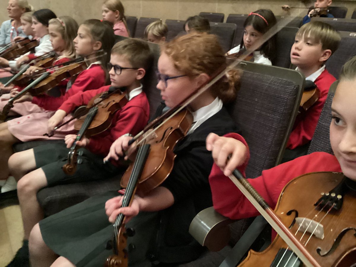 HeswallPrimary's tweet photo. So proud of Y4 today - they played just brilliantly with the Halle Orchestra at Bridgewater Hall . A fabulously well organised event ! @BridgewaterHall @EdsentialUK @HChetwood @the_halle https://t.co/rVcIWLphF3