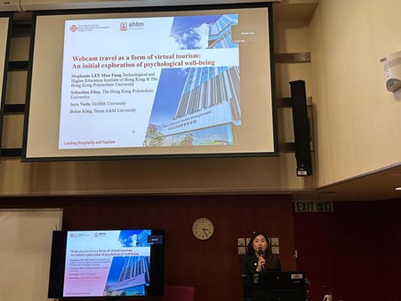 HKPU PhD Stephanie Lee gave a presentation at the Positive Technology International Conference in Hong Kong based on a paper “Webcam travel as a form of virtual tourism: an exploration of psychological well-being” co-authored w Sebastian Filep, Sera Vada and Brian King.