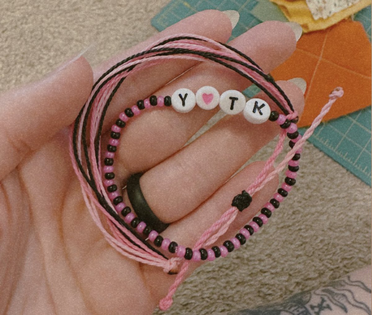 noelle made these bracelets for madi last week💕she’s gonna make the beaded ones to sell so we can donate the $
i’m at work rn so i’ll make a more official post later but lemme know if anyone wants to buy one! i’m thinking either $6 or $11 (1 for shipping the rest gfm)