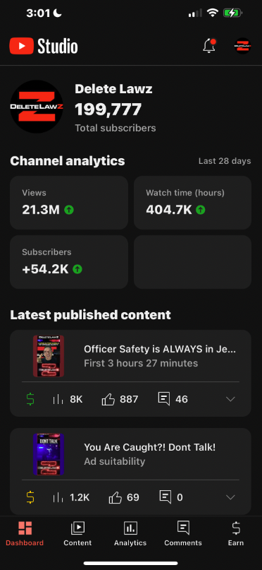 DeletelawZ's tweet photo. Thanks to #TeamDLZ for sticking with me and to all the new subscribers.
https://t.co/s9DtCXxb1G