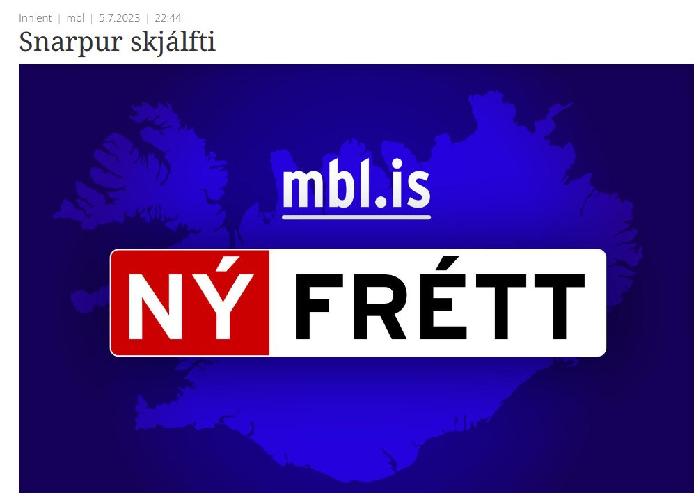 Er þetta frétt?