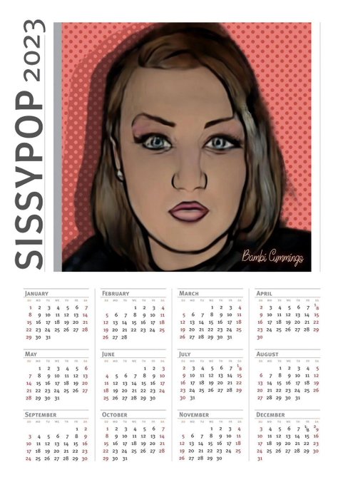 If anyone would like their own custom #sissy caption printed on a 13x19 inch 2023 Calendar hit me  @bambiccutie<a href="/tag/sissy"class="tags">#sissy</a>