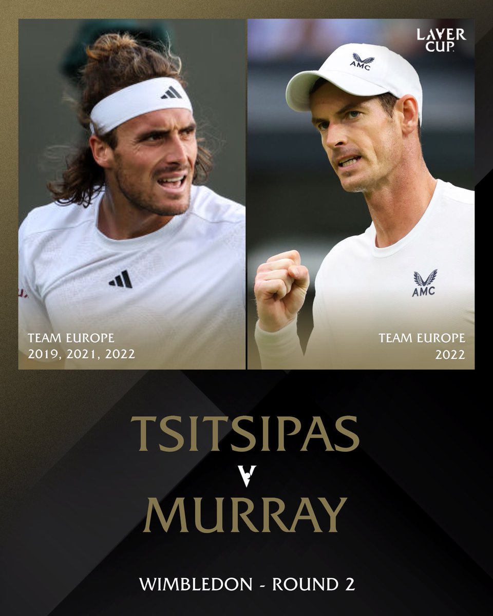 Laver Cup 2022 teammates. 
#Wimbledon 2023 rivals.