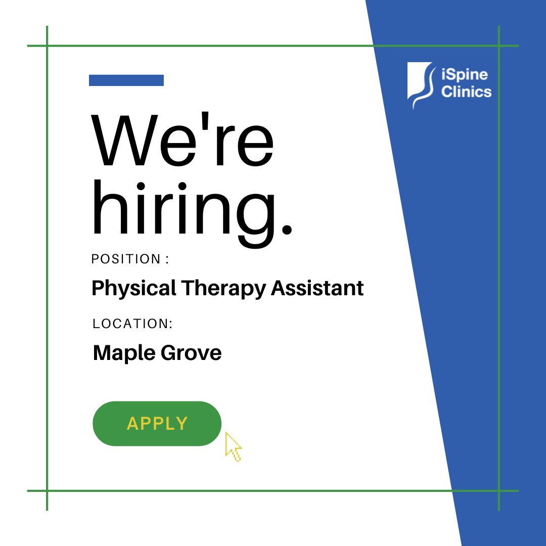 If you are a Physical Therapy Assistant and want to deliver chronic pain rehabilitation using a bio-psychosocial approach and help people in pain get moving again, this could be the role for you. Apply here: bit.ly/3oWBeX0