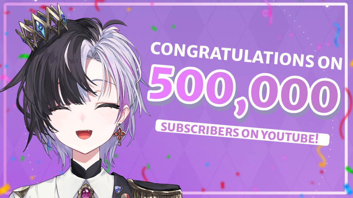 ChromaSHIFT_FTW's tweet photo. 🎉 Congratulations to His Royal Highness, Prince @RinPenrose for reaching 500K Subscribers on Youtube! 🥳🎊 https://t.co/k2l1VojWFp