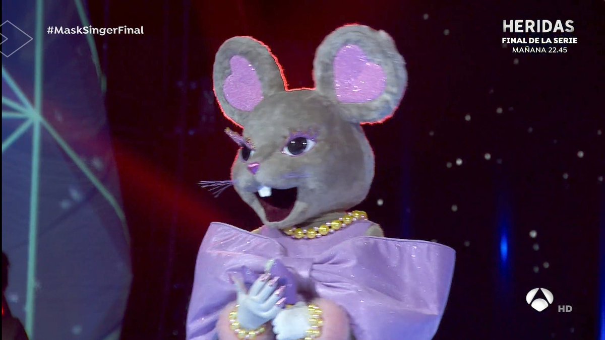 DeivisChalamet's tweet image. Empate técnico pero nuestra ganadora de corazón es Ratita #MaskSingerFinal