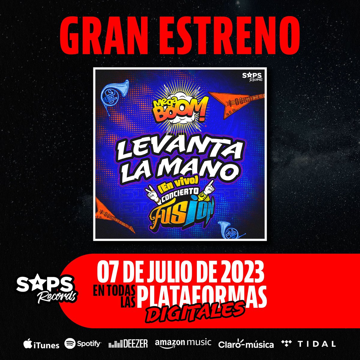 ¡Prepárate para levantar la mano y bailar al ritmo de Mega Boom en su nuevo lanzamiento en vivo "Levanta La Mano"! 📷📷 Disfruta de la fusión de sonidos increíbles que te harán vibrar. ¡No te lo pierdas! 📷📷 #MegaBoom #LevantaLaMano #cumbiaenvivo
Presave: onerpm.link/419482546108