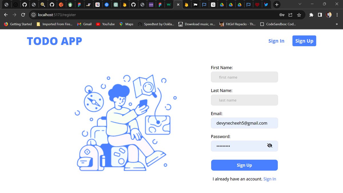 iamcheeh's tweet image. "Just started my new todo web app! Excited to share that I've implemented user registration, login and authentication with both email/password and Google authentication using Firebase. I will keep working on more features. #ToDoApp #react #firebase