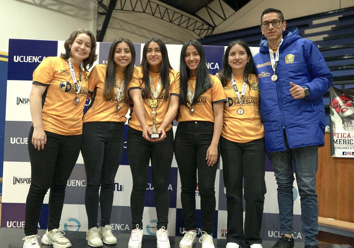 upsalesianaec's tweet photo. 👏¡Felicitaciones a los estudiantes de la UPS sede  #Cuenca por su destacada participación en el Primer Interuniversitario Regional!

🏓🏀Los encuentros deportivos se desarrollaron en la Universidad de Cuenca en donde se disputaron varios encuentros en distintas disciplinas deportivas, tales como:  voleibol, baloncesto, fútbol, tenis de mesa y natación.

🤩Gracias por su participación queridos estudiantes. ¡Continúen disfrutando del deporte y representando con orgullo a la  #UPS!

#UPSCuenca #UPSEcuador #DeportesUPS