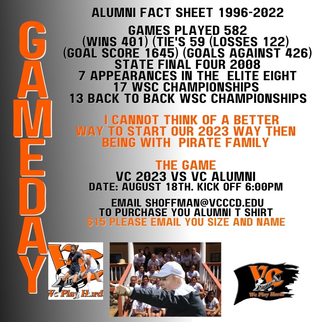 Steve Hoffman (@vcsoccer) on Twitter photo Calling on all VC Soccer Alumni the game is getting closer 😀⚽️ <a href="/VCAthletics/">VCPirateAthletics</a> <a href="/vcscolleges/">VCStar CollegeSports</a> <a href="/WSCsports/">WSC</a> <a href="/ventura_college/">Ventura College</a>
<a href="/vcstar/">Ventura County Star</a> <a href="/vcsoccer/">Steve Hoffman</a> <a href="/VCStarSports/">VCSSports</a> Calling on all VC Soccer Alumni the game is getting closer 😀⚽️ <a href="/VCAthletics/">VCPirateAthletics</a> <a href="/vcscolleges/">VCStar CollegeSports</a> <a href="/WSCsports/">WSC</a> <a href="/ventura_college/">Ventura College</a>
<a href="/vcstar/">Ventura County Star</a> <a href="/vcsoccer/">Steve Hoffman</a> <a href="/VCStarSports/">VCSSports</a>