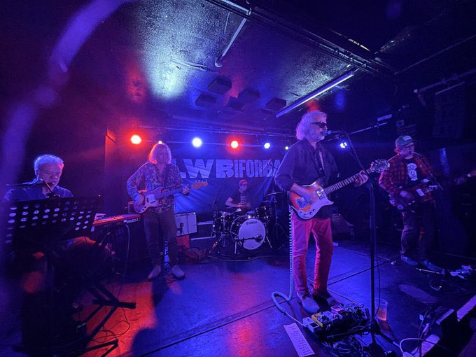 Great night last night at Clwb Ifor Bach, playing keys with Minus 5 and the No-Ones, featuring Peter Buck, Scott McCaughey (both of REM) and Arne Mathisen and Frode Stromstad of I Was A King. Photo: Stephen Williams