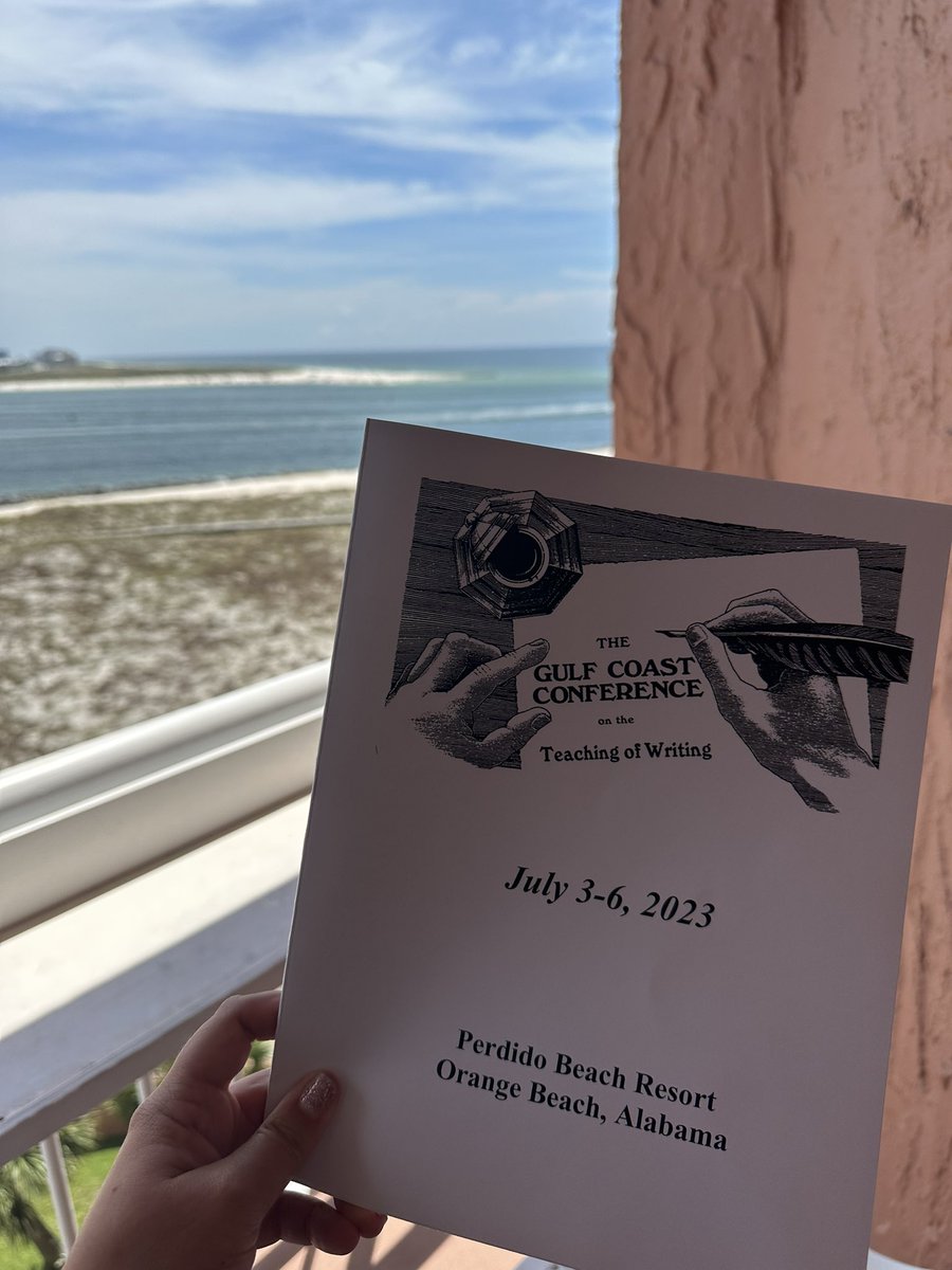 KSteadyinSecond's tweet photo. We have spent the last two days at the Gulf Coast Conference on the Teaching of Writing! So far, we have learned about AI’s impact on writing, heard inspiration from Charles Walker, and learned more about poem-sketching! Looking forward to our closing key-note speaker tomorrow! https://t.co/Osv3vGf8f0