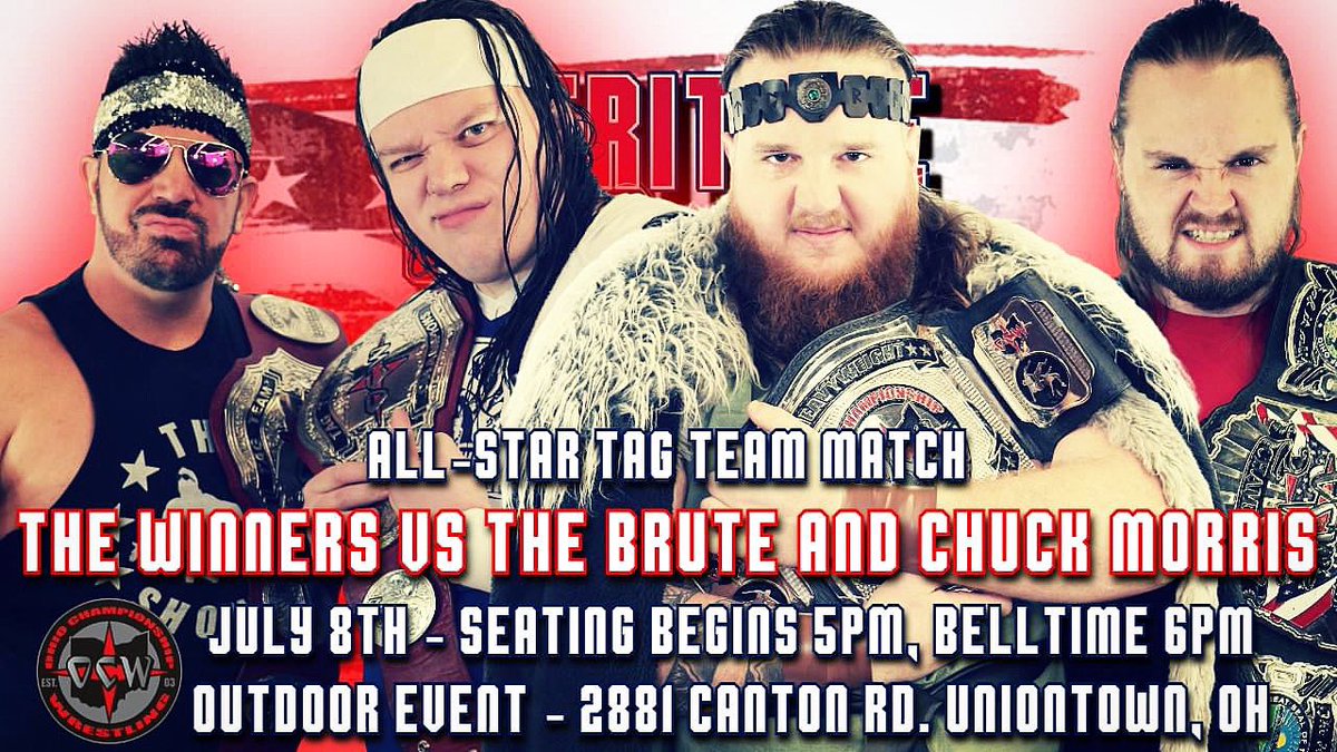 Live this Saturday! @OCWonline #prowrestling #allstar #tagteammatch