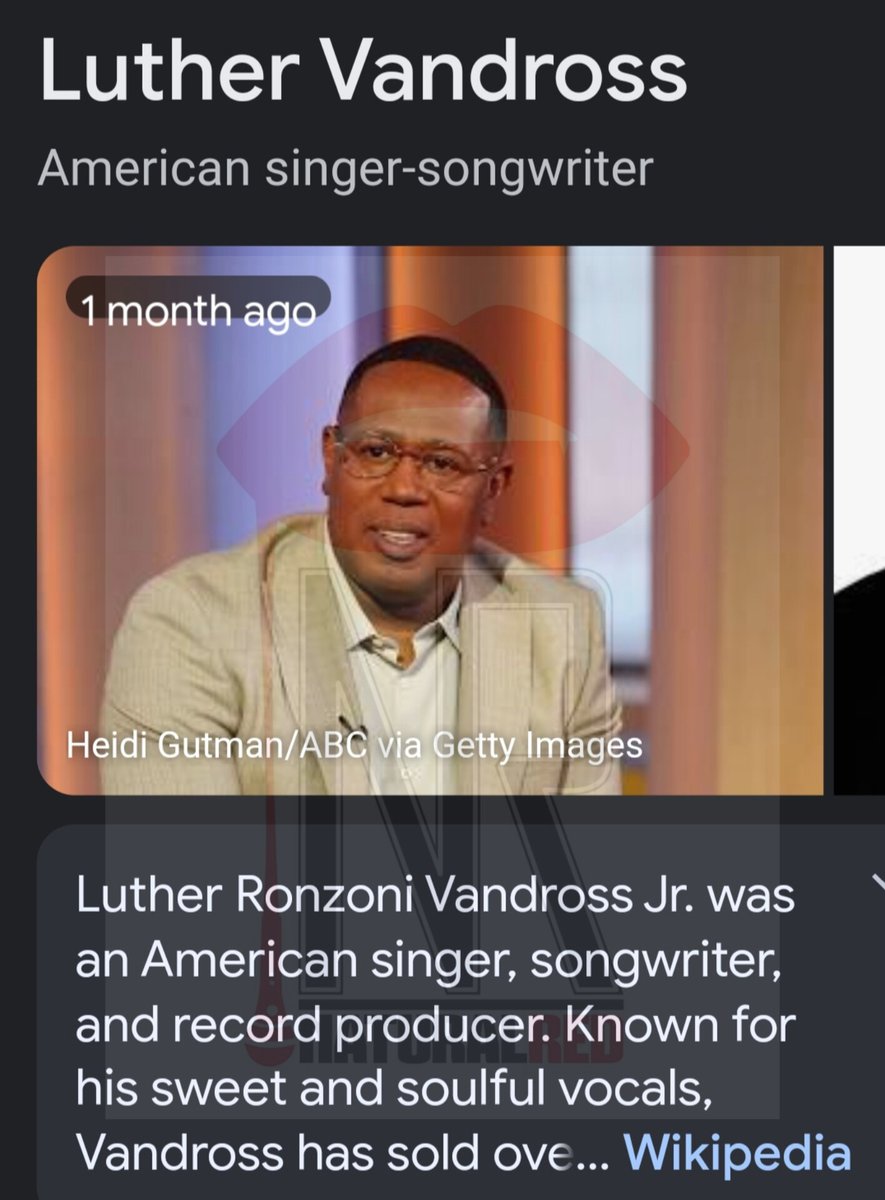 Now @google yall know good and damn well this ain't LUTHER VANDROSS! This let's us know who yall got populating this information, cause any person of color would know better. Yall out of line for this! 🤣🤣🤣🤣🤣🤣🤣🤣🤣 #notluther  #gogglegotitwrong #outofline #luthervandross