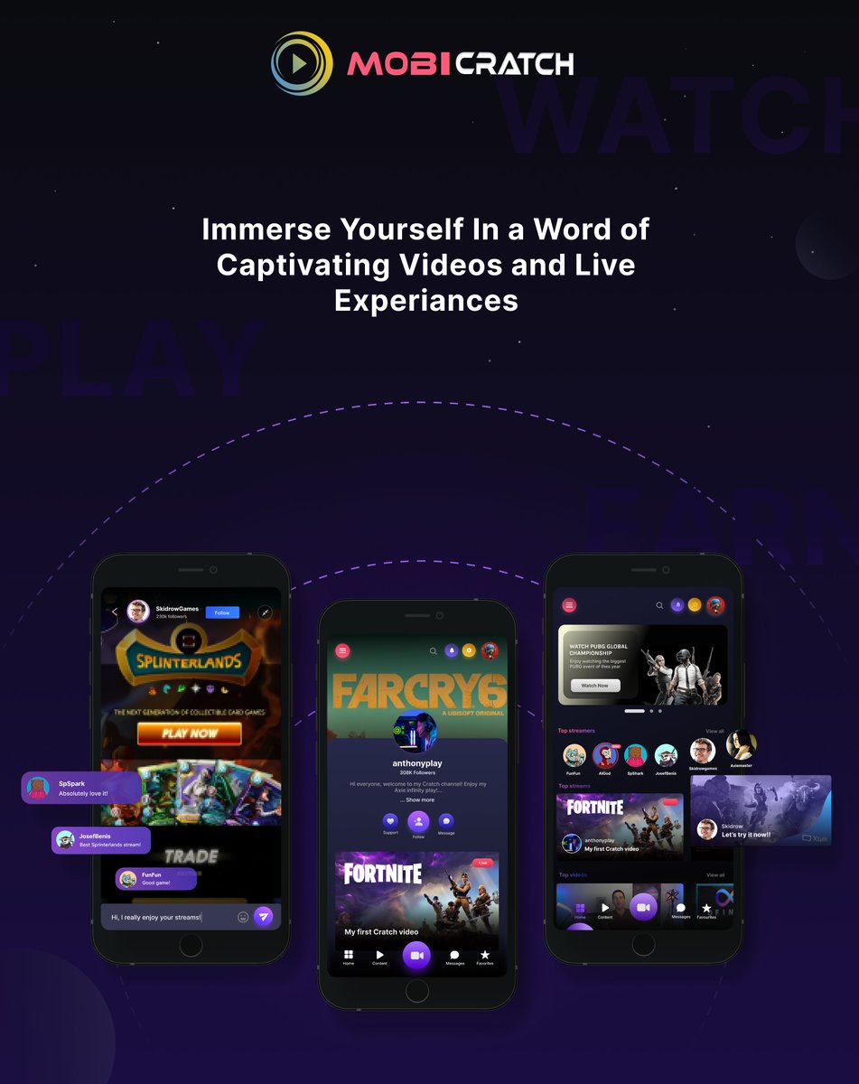 📢 Exciting News! We are delighted to announce the arrival of  #MobiCratch! 🎉 Get ready for an exceptional mobile experience. 📱✨ Stay  tuned as we prepare for its imminent launch on both Play Store and App  Store. 🚀 #Cratch #Nfts #Metaverse #Content