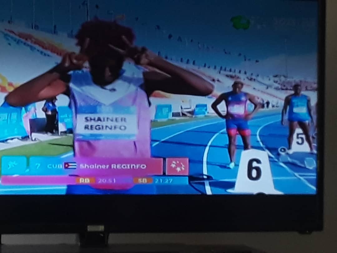 Logra pasar directo a la final del 200 metros Reginfo. #VamosConTodo #VamosPorMás en la #IslaDeLaJuventud #Cuba